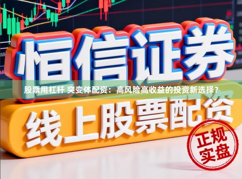 股票用杠杆 突变体配资：高风险高收益的投资新选择？